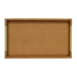 Faux Leather Camel Tray