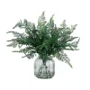 Fern Arrangement in Textured Glass Vase