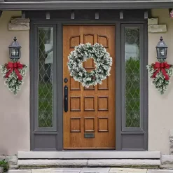 Flocked Angel Pine Wreath