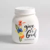 Floral Ceramic Blessings Jar