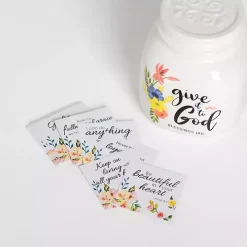 Floral Ceramic Blessings Jar