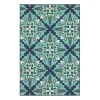 Floral Medallion Jenn Outdoor Rug, 5x7