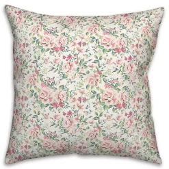 Floral Rabbit Easter Pillow