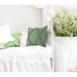 Forest Fringe Diamond Pillow, 20 in.