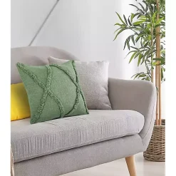 Forest Fringe Diamond Pillow, 20 in.