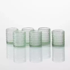 Fortessa Sage Bead Short Glasses, Set of 6