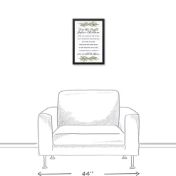 Framed Night Before Christmas Canvas Wall Plaque