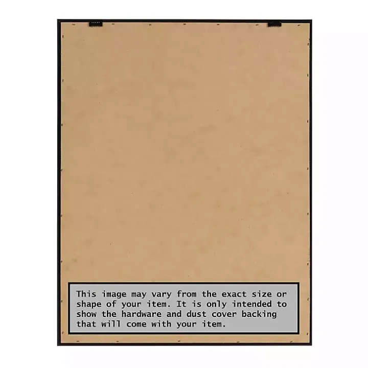 Framed Winter Landscape Christmas Canvas Art Print