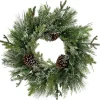 Frosted Pine and Cedar Wreath
