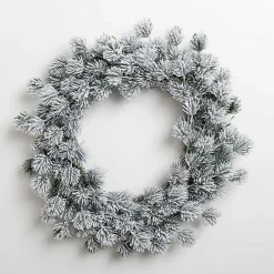 Frosted Pinecone Cluster Christmas Wreath