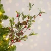 Frosted Red Berry & Greenery Picks, Set of 2