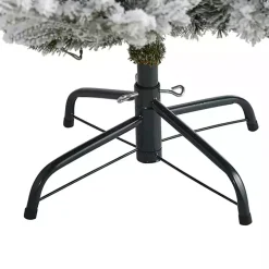 6 ft. Clear Lit Flocked Fraser Fir Christmas Tree