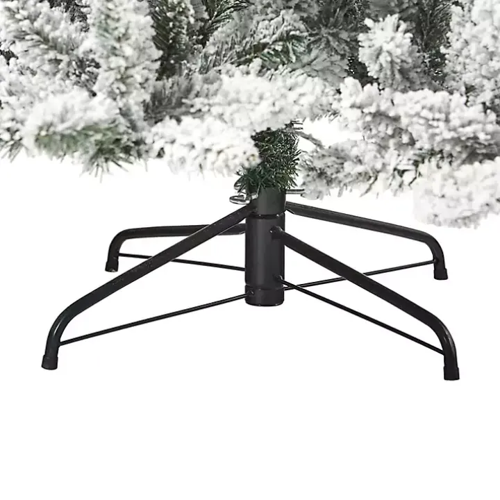 7.5 ft. Flocked Livingston Fir Pine Christmas Tree