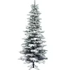 7.5 ft. Flocked Slim Utica Fir Christmas Tree