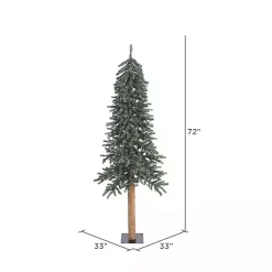 6 ft. Natural Bark Alpine Christmas Tree