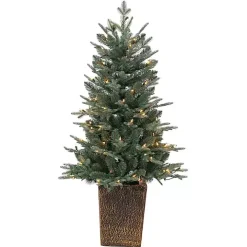 4 ft. Pre-Lit Blue Spruce Potted Christmas Tree