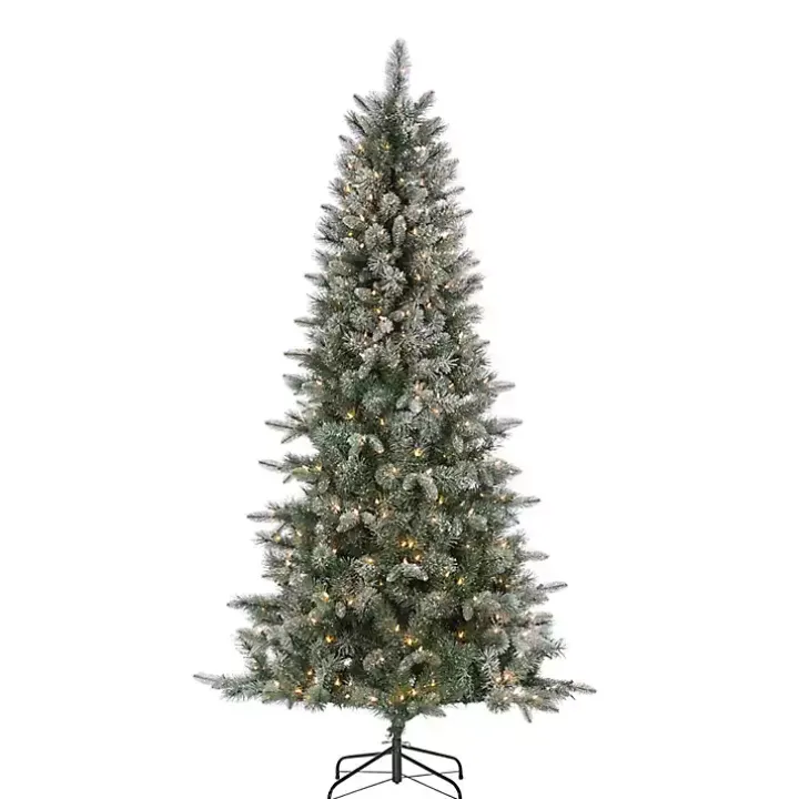 7 ft. Pre-Lit Flocked Arctic Pine Christmas Tree