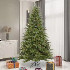 5.5 ft. Pre-Lit Multicolor Spruce Christmas Tree