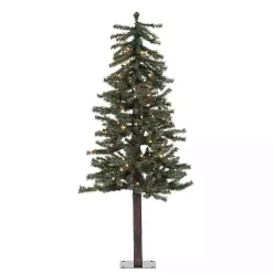 4 ft. Pre-Lit Natural Alpine Christmas Tree