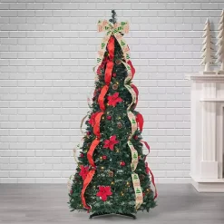 6 ft. Pre-Lit Pop-Up Pine Christmas Tree
