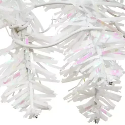 4 ft. Pre-Lit White Tinsel Christmas Tree