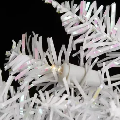 4 ft. Pre-Lit White Tinsel Christmas Tree