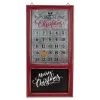Galvanized Christmas Advent Calendar Plaque