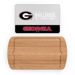 Georgia Bulldogs Wood and Glass Serving Board