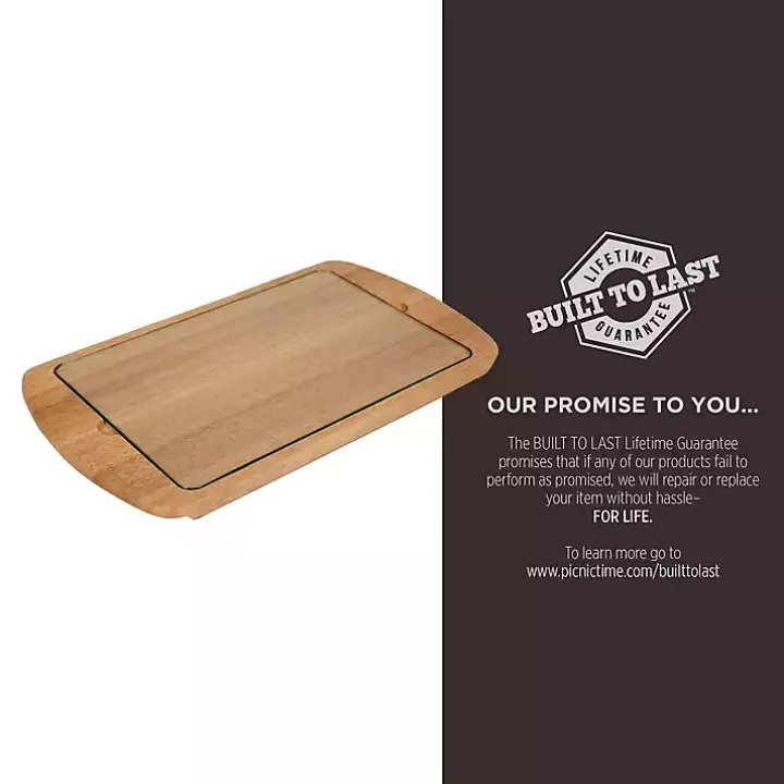 Georgia Bulldogs Wood and Glass Serving Board