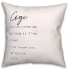 Gigi I've Loved You My Entire Life White Pillow