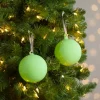 Glossy Green Ball 2-pc. Ornament Set, 4 in.