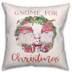 Gnome for Christmas Wreath Pillow
