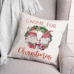 Gnome for Christmas Wreath Pillow