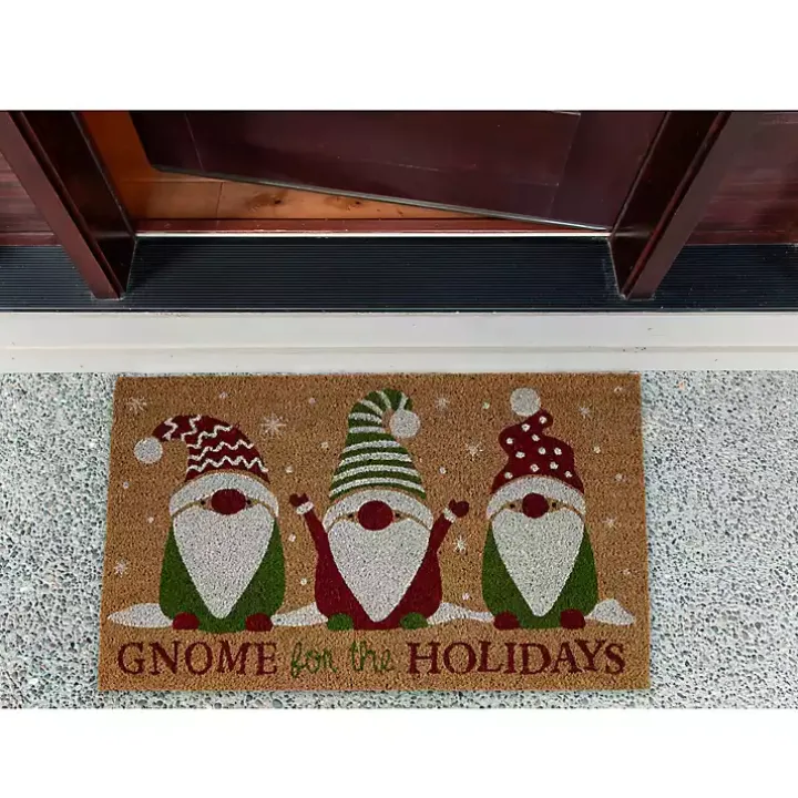 Gnome For The Holidays Christmas Doormat