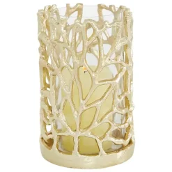 Gold Aluminum Coral Hurricane, 8 in.