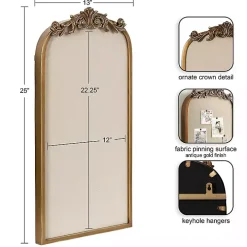 Gold Arendahl Arched Pinboard