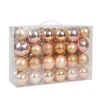 Gold Brown Shiny Matte Frosted 48-pc. Ornament Set