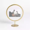 Gold Circular Floating Picture Frame Stand, 4x6