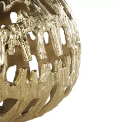 Gold Cut-Out Metal Orbs, Set of 3