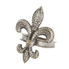 Gold Fleur-De-Lis Napkin Rings, Set of 4
