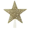 Gold Glitter LED Star Tree Topper