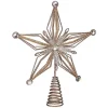 Gold Glittery Bejewelled Star Tree Topper