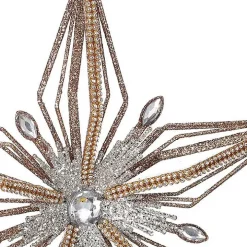 Gold Glittery Bejewelled Star Tree Topper