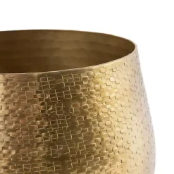 Gold Hammered Metal Retta Planter