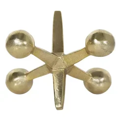 Gold Metal Jack Sculpture