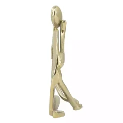 Gold Metal Pondering Figure II Sculpture