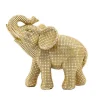Gold Resin Elephant Figurine