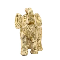Gold Resin Elephant Figurine