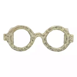 Gold Round Eye Glasses Sculpture