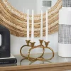 Gold Stainless Steel Geometric Candle Holder